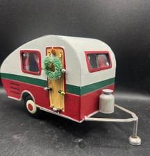 2018 9.5" Teardrop Metal Travel Trailer Table Decor Christmas RV Camper Camping