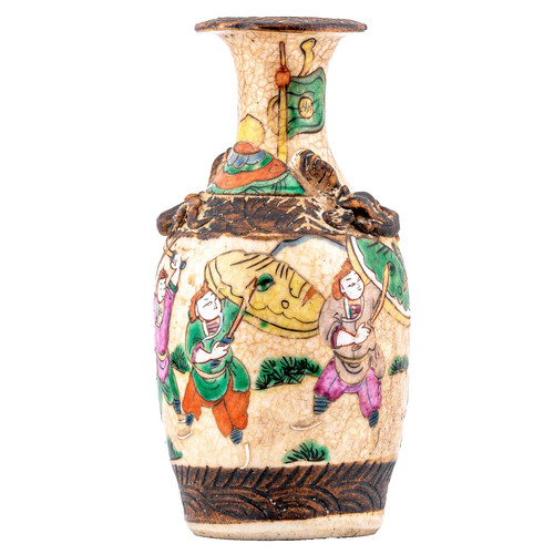 Chinese qing vase - vase, crackle