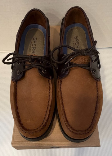 Sperry suede tan shoes size - suede,