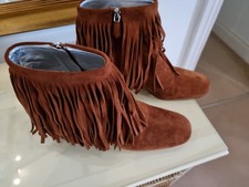 Prada Ladies suede fringed