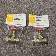  2 x 22mm Gate Valves   brand