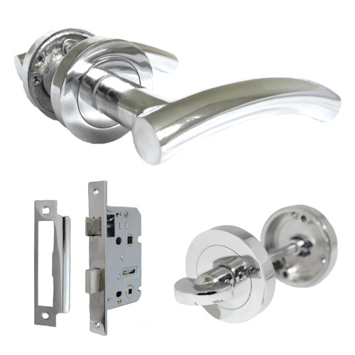 Arched lever door handle - arched, on