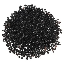 450g/1lb 4-6mm Glass Stones Pebbles Decor for Vase Filler Aquarium Black