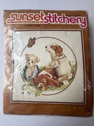 Puppy love embroidery kit 2397 - kit,