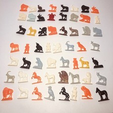 Vtg Lot 64 Cracker Jack Gumball Charm Prize Toy Standing Alphabet Animal People