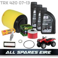 HONDA TRX 420 FOURTRAX QUAD/ATV SERVICE KIT 2007-2013 INC FILTERS & PLUG