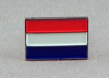 DUTCH FLAG - FLAG OF THE NETHERLANDS ENAMEL PIN BADGE - NEW