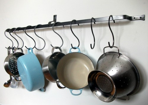 Long hanging pot rack - pot, pan