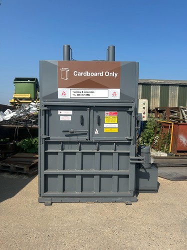 Cardboard waste baler - waste,