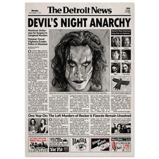 The Crow 1994 Movie Newspaper Poster Print