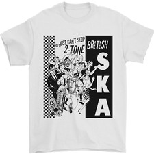 Cant Stop 2-Tone British SKA 2Tone Mens T-Shirt 100% Cotton