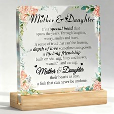 Mother Daughter Acrylic Plaque