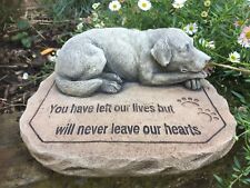 Dog Memorial Verse - Memorial - Garden Ornament  - Hand Cast