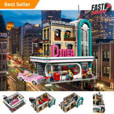 Downtown Diner Corner City Restaurant 10260 Modular Building Brick New Set 100%