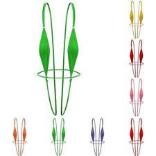 Brand New Womens Swimwear V-String Sling Shot Summer Swimsuit Backless