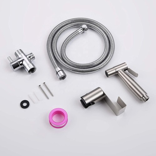 Stainless steel handheld bidet - stainless,