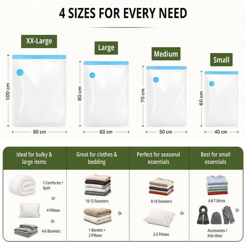 Vacuum storage bags - bags, for