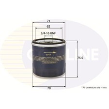 For Fiat Punto 176 1.4 GT Turbo Genuine Comline Spin-On Engine Oil Filter