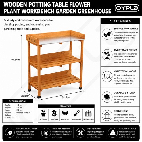 New wooden potting table - potting,