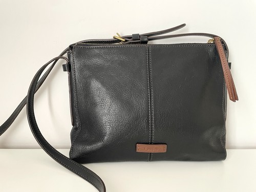 Fossil black real leather - fossil,