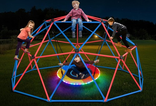 Climbing dome swing set - climbing,