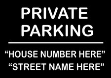 Private Parking Sign