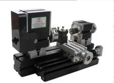 60W High Power Mini Metal Lathe Soft Metalworking Woodworking DIY Model Making