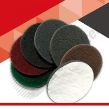 3"~7" Nylon Fiber Scouring Pads Hook & Loop Abrasive Cleaning Pad 240~3000 Grit