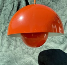 Vintage Verner Panton For Copenhagen Unique Flowerpot Enamel Ceiling Light