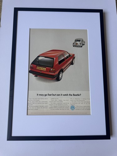 Framed original mk2 golf - original,