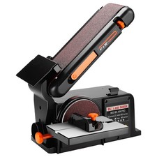 650W ELECTRIC BELT + DISC SANDER 2IN1 LINISHER BENCH LARGE TABLE WOOD METAL SAND