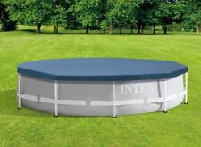 Intex® 10ft Round Metal Frame Pool Cover - keeps debris/leaves out #28030
