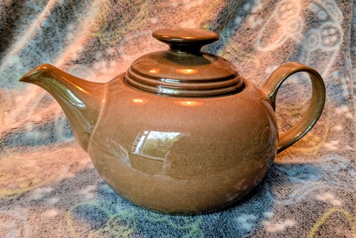 Denby pampas teapot stoneware - denby,