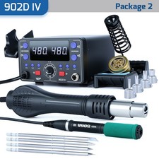 775W 2in1 Digital Soldering iron Station with Hot Air Gun Heating Elements