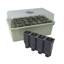 Garland 28 Cell Seed Tray Propagator – 12cm Deep Root Trainer, Ventilated Lid UK