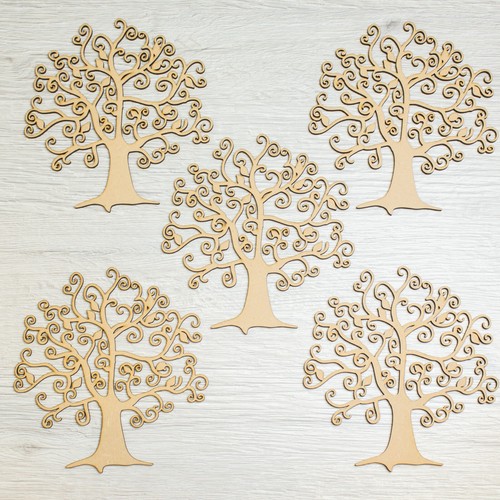 Wooden mdf tree shape blank - wooden,