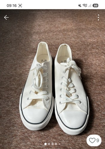Mens white canvas - mens,