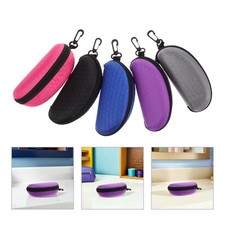 5 Pcs Sunglasses Organizer Compact Case Eyeglasses Protective Storage Bag