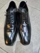 Samuel Windsor Black Leather Shoes Size 9 VGC