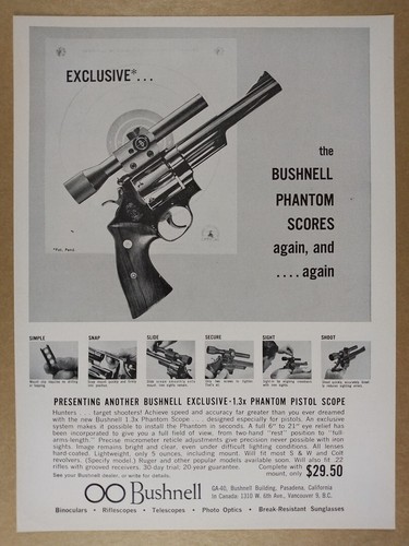 1962 bushnell phantom - 1962, 1.3x