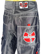 WU-TANG CLAN Urban Militia Mens GREY METALLIC JEANS Hip Hop - W33 L32 - RRP £295