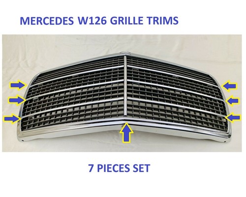 Mercedes w126 grille - mercedes, moulding