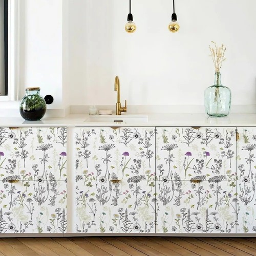 Retro white crush blooming - white,