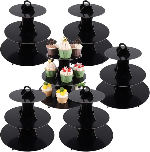 6pcs black cardboard - black,