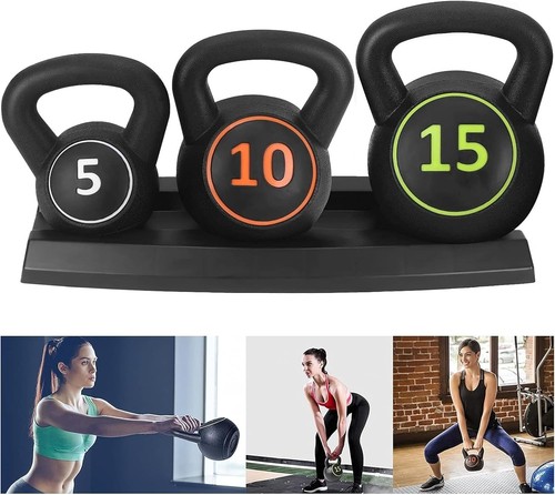 3pcs kettlebell set fitness - set,