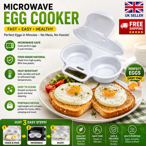 Microwave egg cooker - egg, plastic
