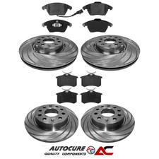 FOR VW SCIROCCO R LINE TSI MK3 FL 138 2.0 FRONT REAR GROOVED BRAKE DISCS & PADS