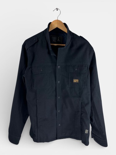 Star raw denim overshirt - star,