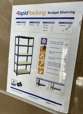 Rapid Racking 5 Tier Metal Warehouse/Garage Shelving Unit Storage. NEW UNOPENED