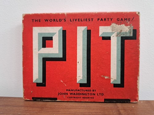 Pit waddingtons vintage card - pit,